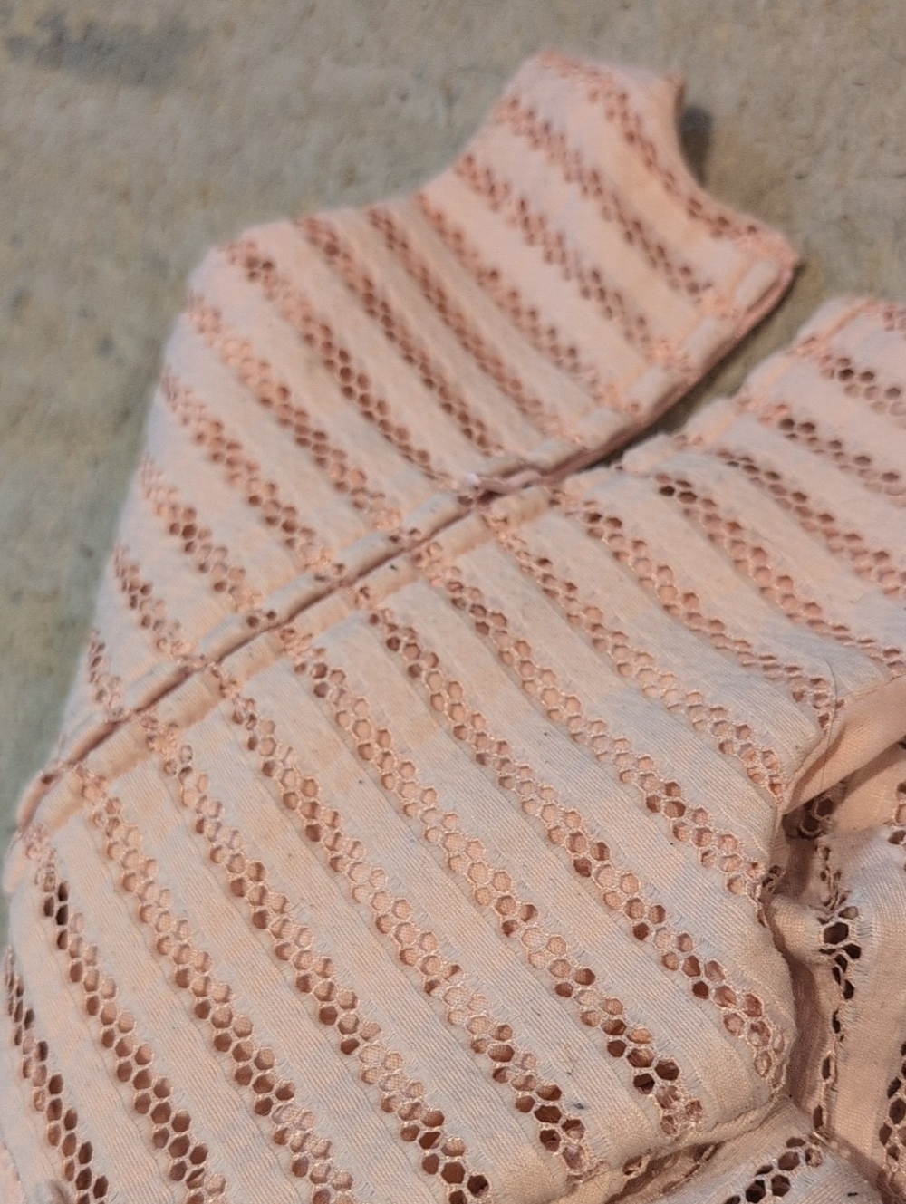 Girls Sleeveless Lace Fit-and-Flare Dress in Blush Pink - Picture 3 of 5
